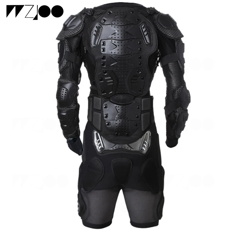 Motorcycle Jacket Motocross Racing Body Armor Protective GearMotorcycle Jacket+Shorts Pants + Full Helmet Combination | Автомобили и