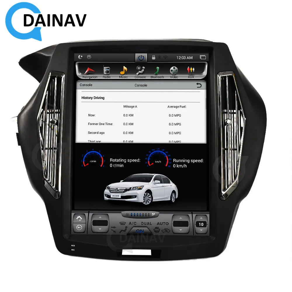 Автомагнитола на Android с GPS-навигацией для Honda for-accord 2013-2017 2.0L 2.4L Автомобильный видео