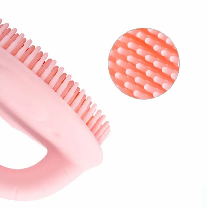 Щетка для ванны домашних питомцев массажер ручной с ручкой груминга собак и