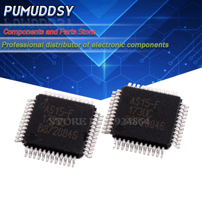 100 шт. встроенная Встроенная микросхема QFP AS15 QFP48 LCD|Интегральные схемы| |