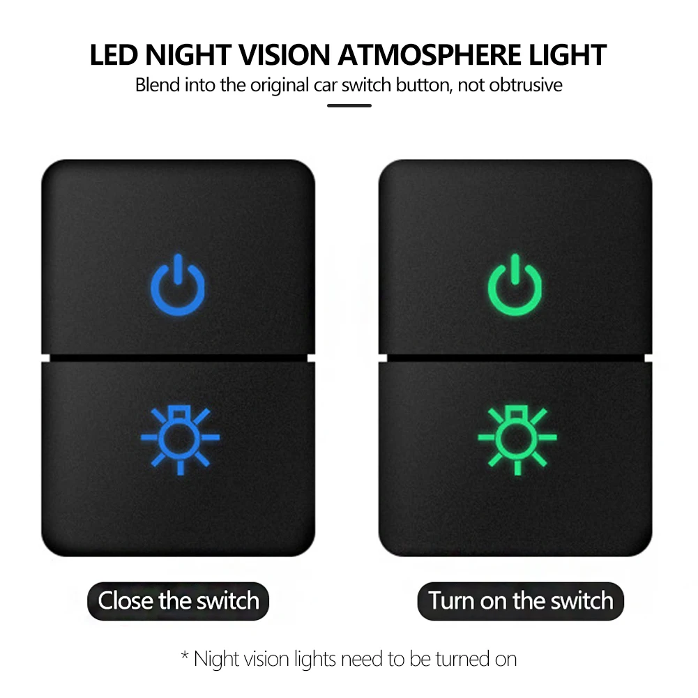1 шт. двойной переключатель противотуманные фары радар источник питания