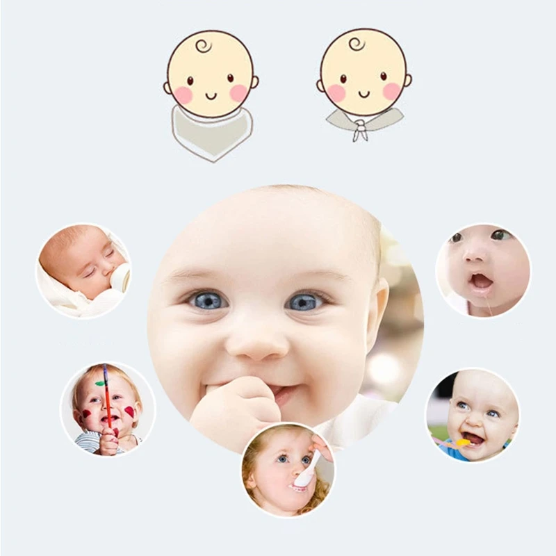 

5 Pcs/Set Baby Muslin Gauze Bib Bandana Infant Feeding Saliva Towel Burp Cloths