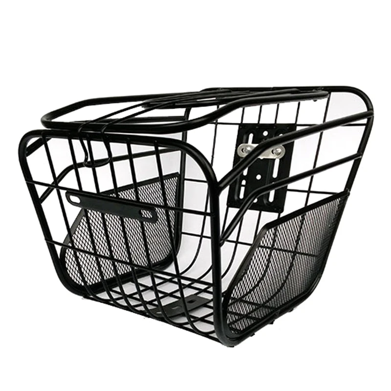 

Велосипедная корзина, передняя велосипедная корзина, подвесной велосипедный контейнер для хранения, корзина для груза с крышкой для электр...