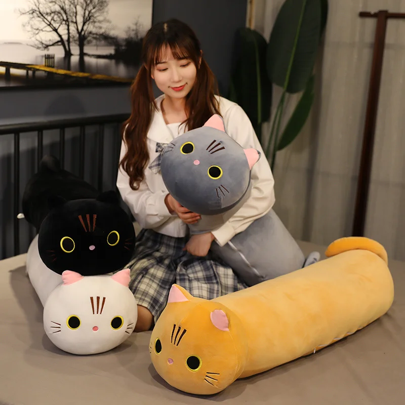 

Cartoon Soft Cat Plush Toy Children's Toy Sofa Pillow Cushion Down Cotton Padded Toy Gift Children's Room Decoration