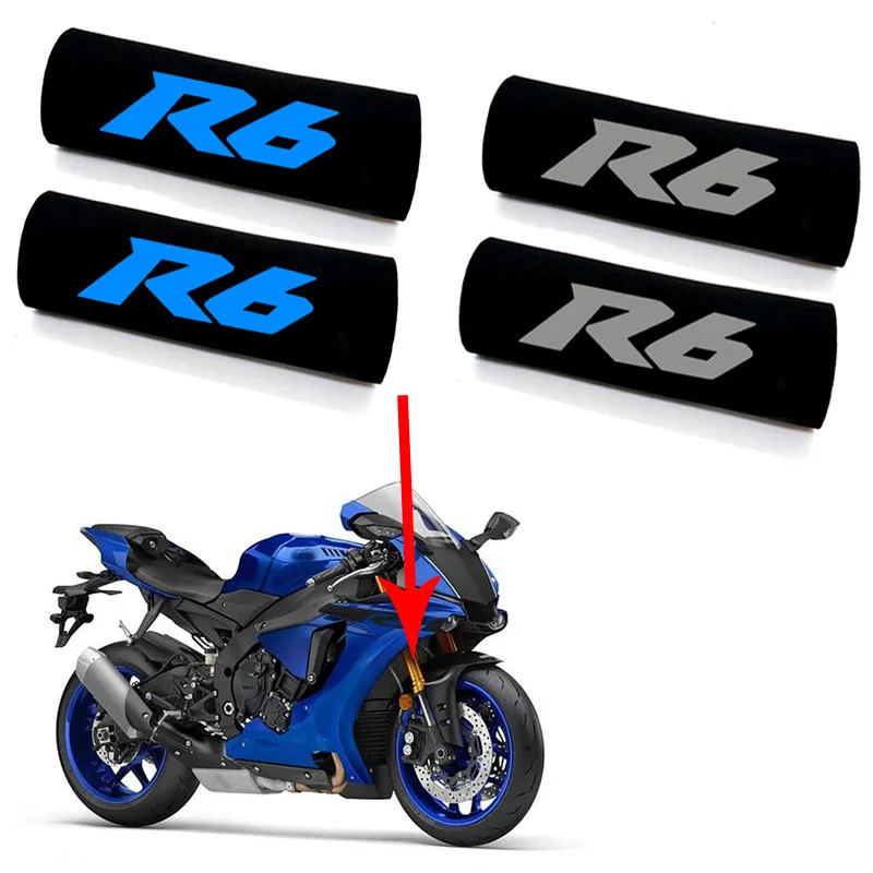 

Motorcycle Shock Absorber Guard Wrap Cover Front Fork Decorative Loop Stretch Fabric Sleeve Protector For YAMAHA YZFR6 YZF R6