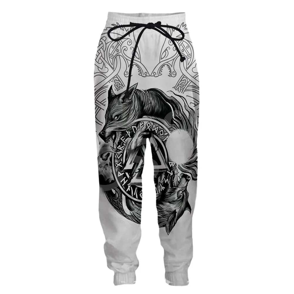 Tessffel NewFashion Vintage God Odin Warriors Symbol Tattoo 3DPrint Men/Women Harajuku Casual Funny Sweatpants Jogger Trousers X images - 6