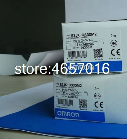 

Free shipping 2PCS Omron E3JK-DS30M2 12-24VDC 90-250VAC 300mm 5 wire Diffuse Reflection Photoelectric Switch Sensor