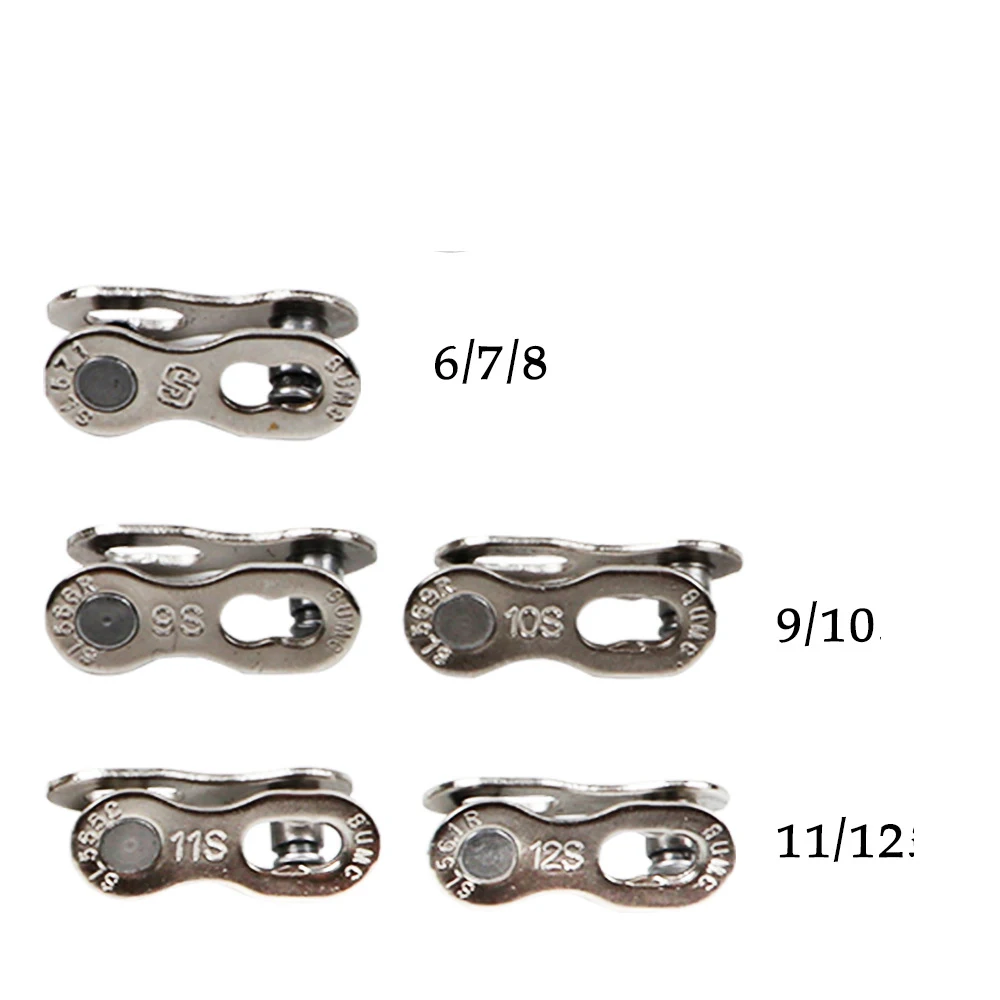 2 pairs Link Joints 6/7/8/9/10/11/12 Speed Bike Chain Quick Master Connector Lock Bicycle Buckle | Спорт и развлечения