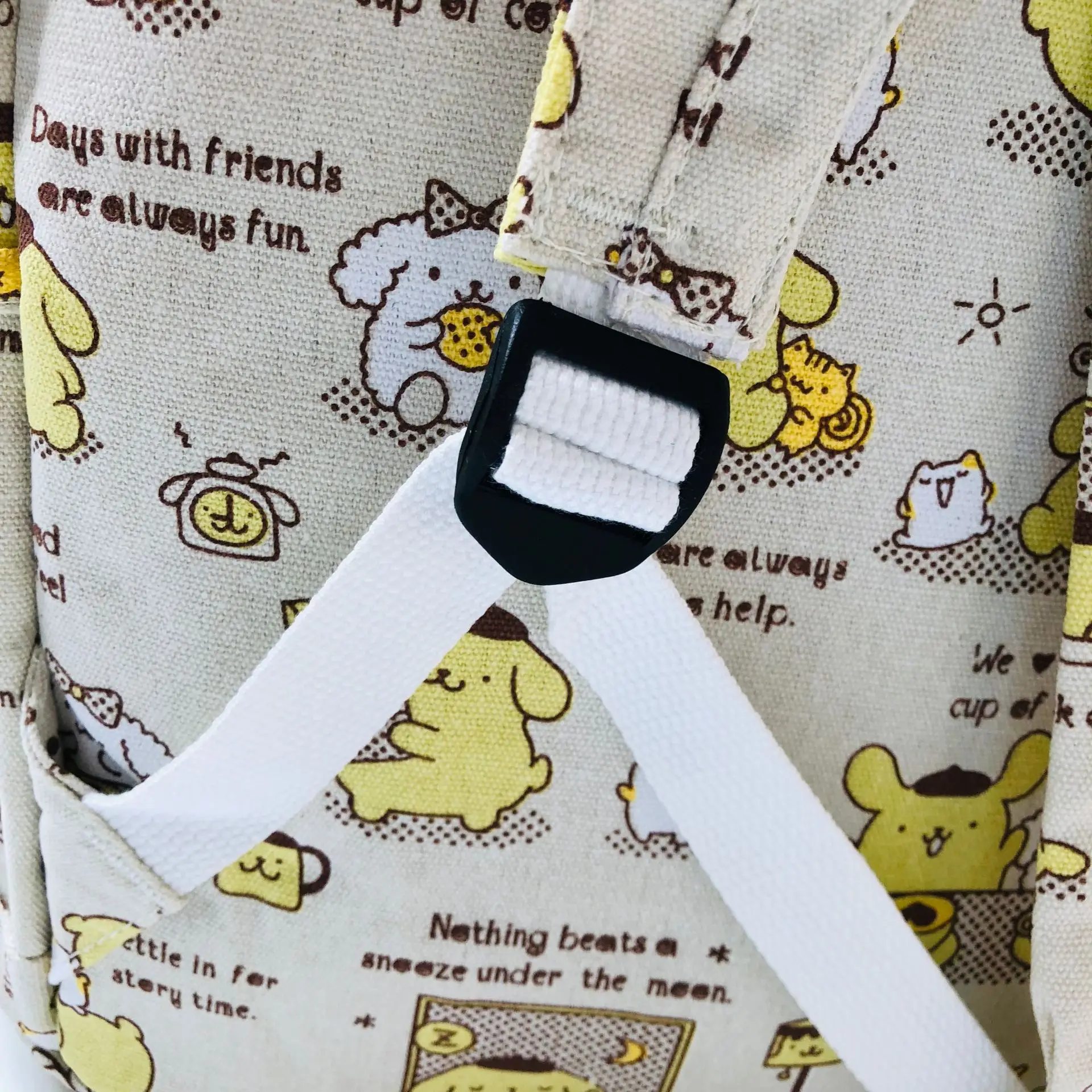15*29*40 см 450 Марка pom-Pom Purin тапочки в виде персонажа аниме холщовый рюкзак дорожный плюшевая сумка в виде котенка