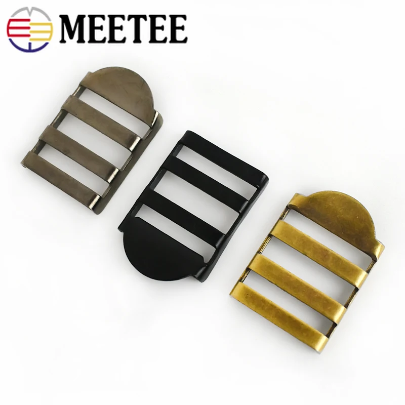 Meetee 4/10 шт. 25 мм Металлические пряжки для лестницы регулировка ремешка тройная