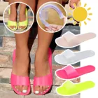 2021 летние женские прозрачные пляжные шлепанцы SAGACE на плоской подошве, повседневные туфли без застежки с круглым носком