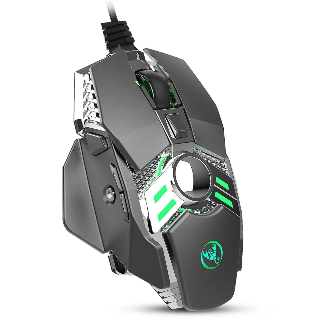 Игровая мышь OMESHIN Pro Gamer 8D 6400DPI регулируемый проводной оптический светодиодный usb