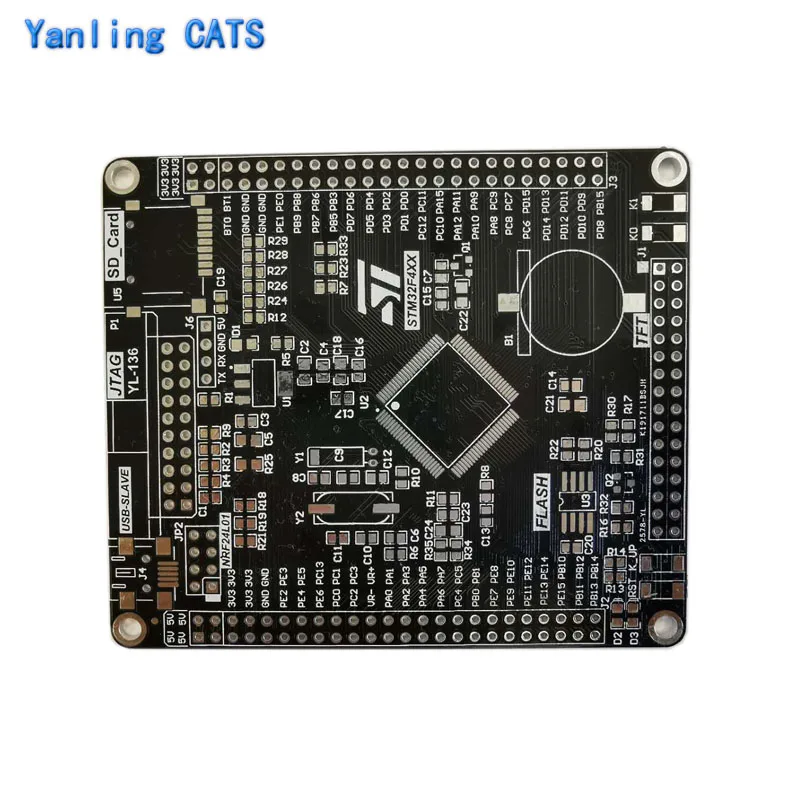 Пустой комплект макетной платы STM32F4 для самостоятельной сварки Arm Cortex M4 MCU STM32F407VET6