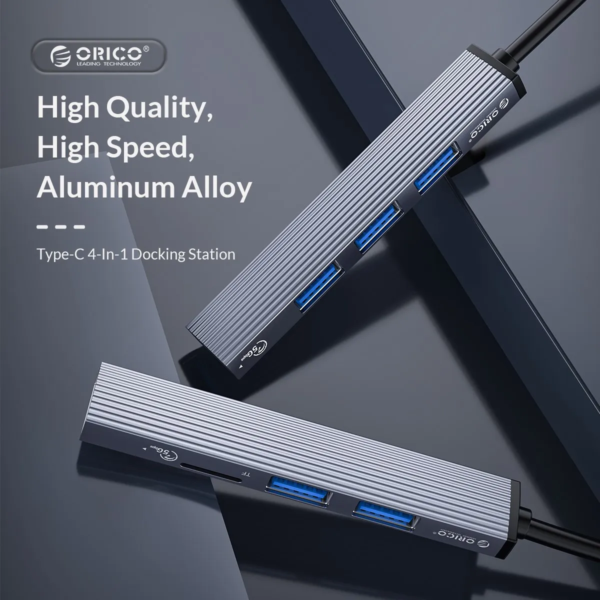 USB-Концентратор ORICO алюминиевый с 4 портами USB 3 0 2 и кардридером | Компьютеры офис