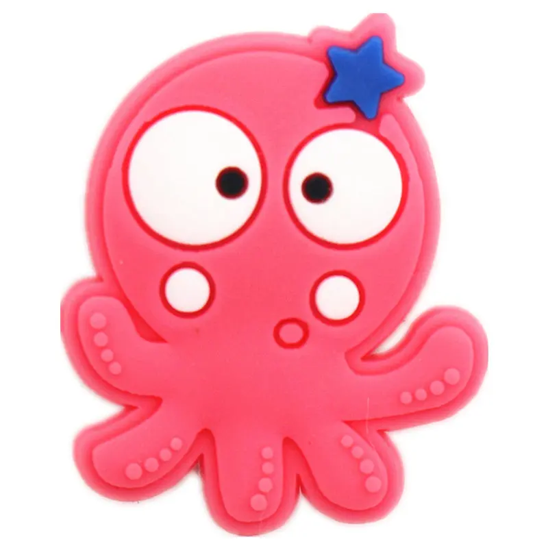 Single Sale 1pcs Cute Duck/ladybug/monkey/bee/giraffe PVC Shoe Charms Decoration Shoe Accessories for croc jibz Kids Party X-mas