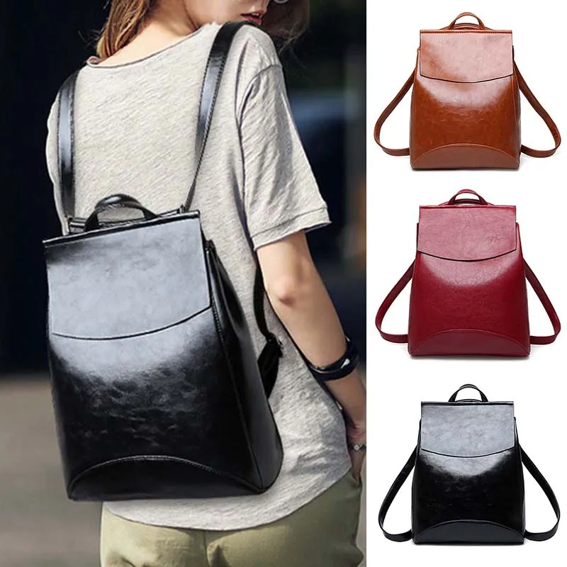 Fashion Women Backpack Youth Leather Bagpack for Teenage Girls School Bag KS-shipping | Багаж и сумки