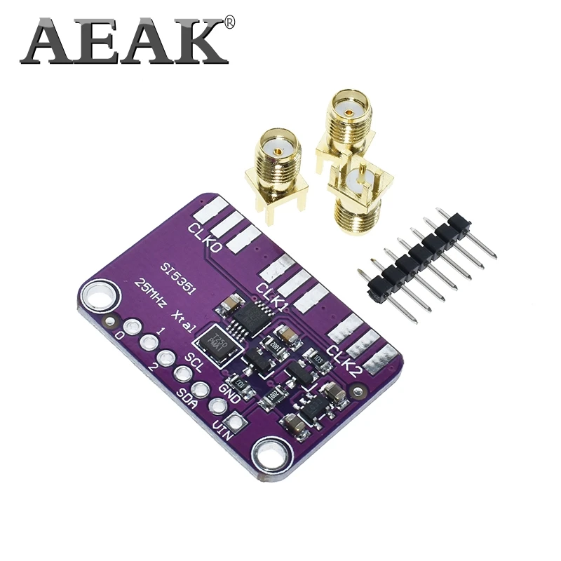 Генератор часов Si5351A 3 в 5 пост. Тока CJMCU 5351 Si5351 I2C модуль генератор сигналов часы 8