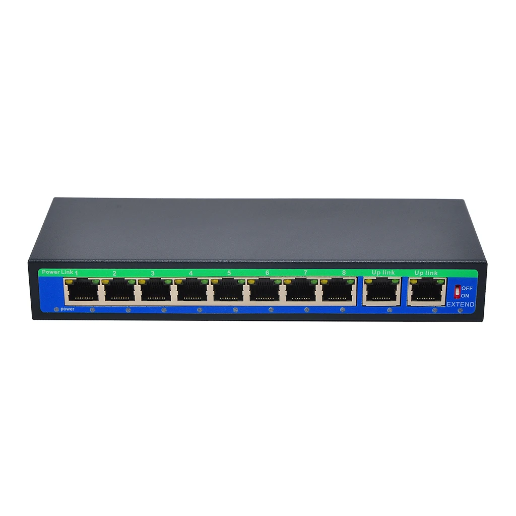 1 Uplink Power Over Ethernet коммутатор 4 5 +/7 8 Sup порт 12 В 24 в 48 9 портов 10/100 Мбит/с POE