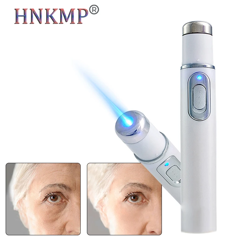 

HNKMP Acne Laser Pen Wrinkle Removal Machine Portable Acne Treatment Tightening Anti Wrinkle Blue Light Therapy Pen Massage