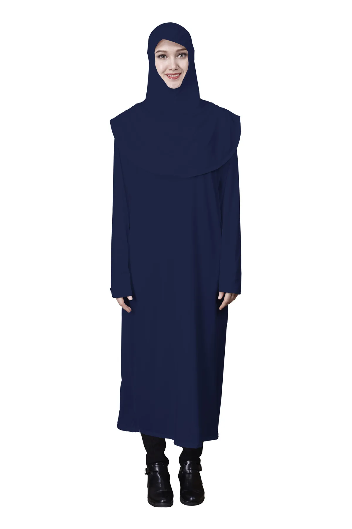 

Ramadan Muslim Prayer Garment Dress Women Islam Clothing Robe Dubai Turkey Namaz Long Thobe Full Cover Jurken Abaya Hijab Dress