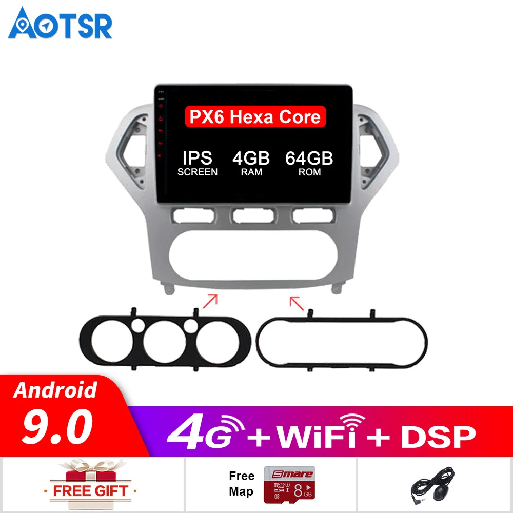 Автомобильный мультимедийный плеер Android 10 0 PX6/PX5 без DVD-плеера GPS навигация по