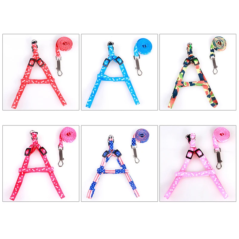 ошейник для собак шлейка товары Нагрудная повязка с принтом домашних животных на