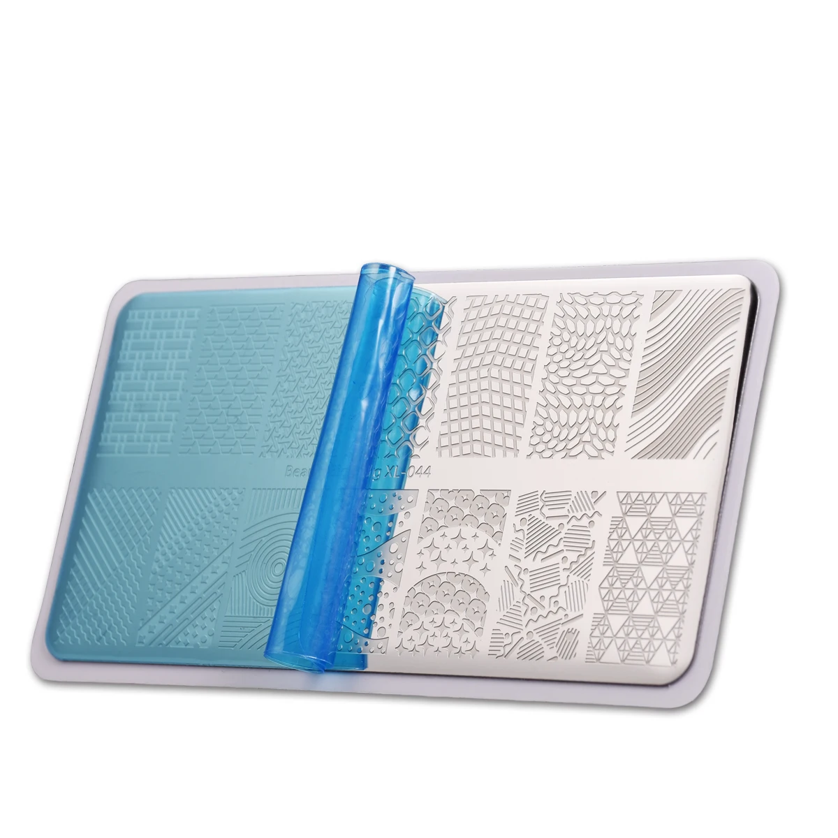 

BEAUTYBIGBANG Geometry Rectangle Geometric Pattern Manicure Nail Art Stamping Templates Nail Stamp Image Plates Nail Art Tools