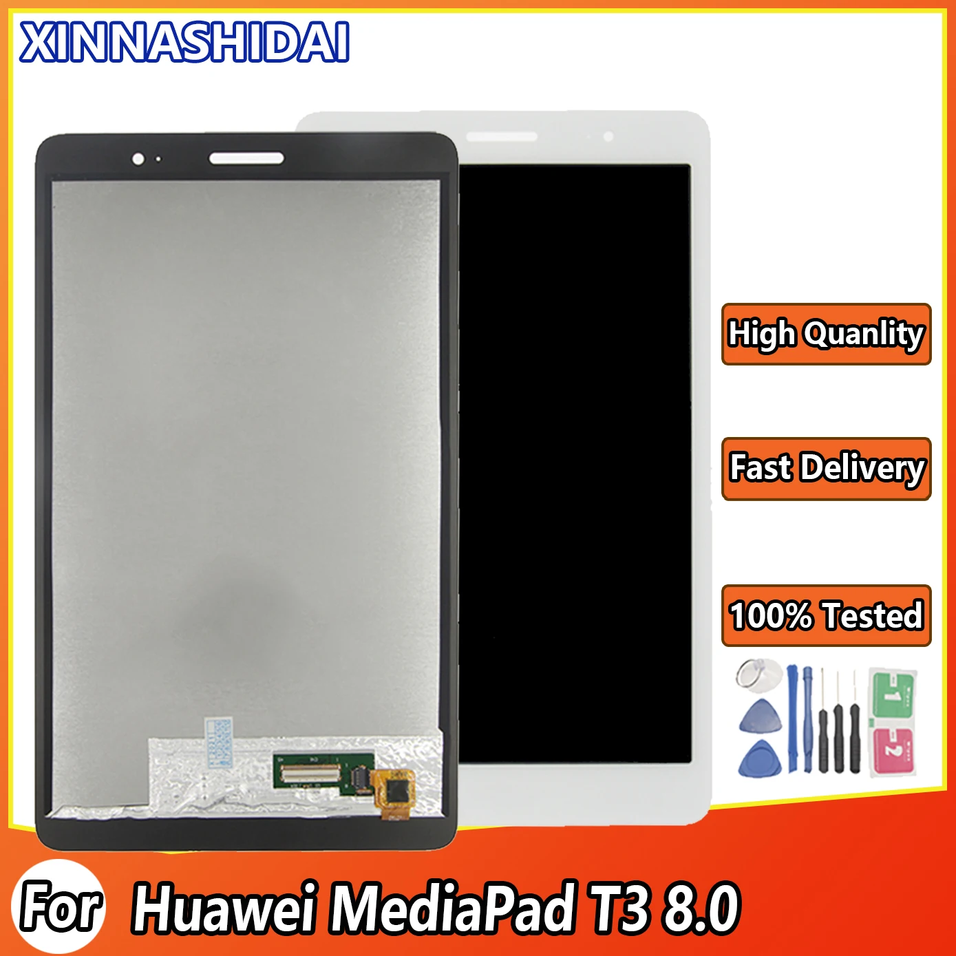 AAA + ЖК-дисплей 8 дюймов для Huawei MediaPad T3 0 Φ с сенсорным экраном и дигитайзером в