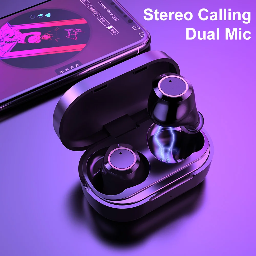 Беспроводные наушники AWI W6C TWS Bluetooth 5 0 игровые с сенсорным управлением