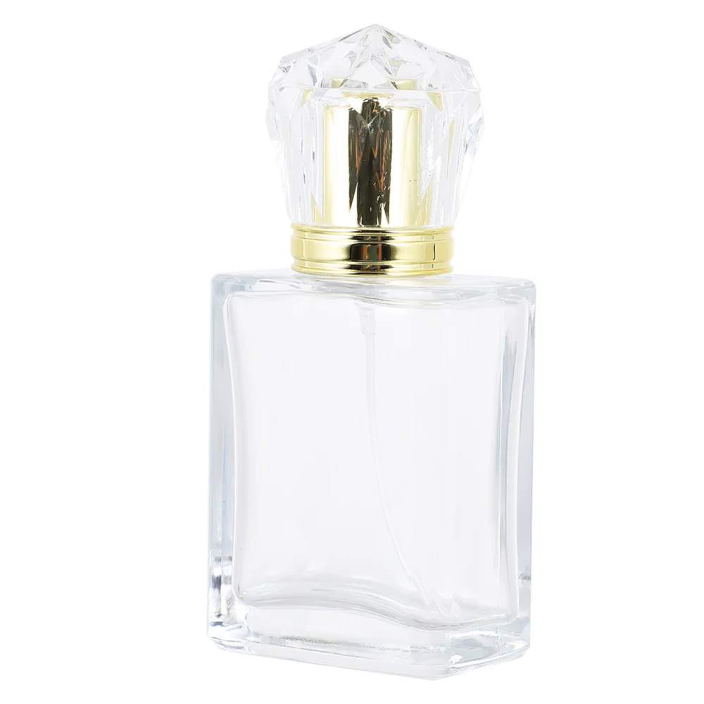 

1Pc 50ml Empty Perfume Atomizer Refillable Perfume Sprayer Liquid Holder (White)