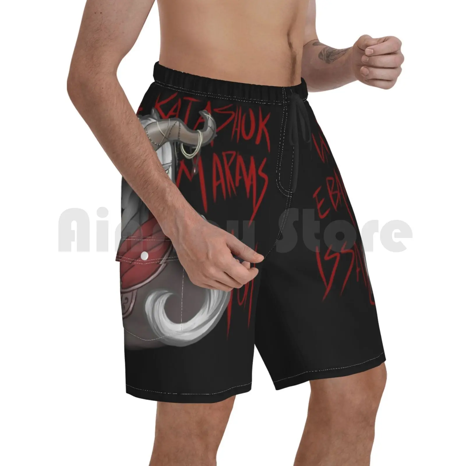 

Женские пляжные шорты с эмблемой Фем купальника, эмблема дракона, инквизиция Qunari Qun Hera Herah Aadar, видеоигры