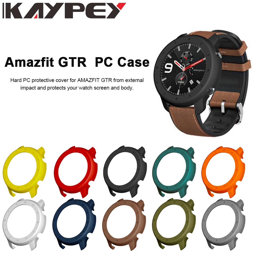 Жесткий защитный чехол из поликарбоната для Xiaomi Huami Amazfit GTR 47 мм, умные часы, цветная рамка из поликарбоната, полное покрытие, запасная защитная оболочка