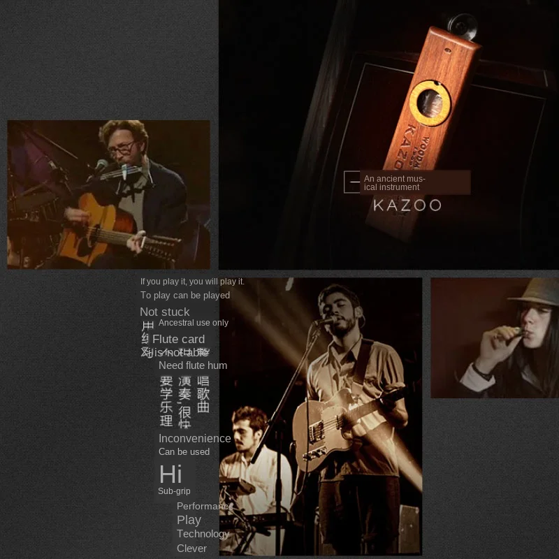 Деревянная гармоника kazoo orff инструменты укулеле гитара партнер Вудман деревянная гармоника с металлической коробкой kazoo для взрослых детей kazoo