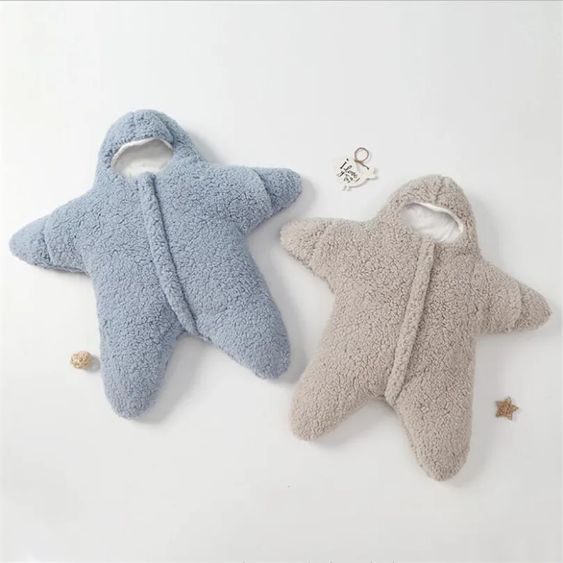 

Baby Swaddle Wrap Newborn Sleeping Bags Envelope Fleece Receiving Blanket Infant Baby Sleepsack Cocoon Crib Stroller Blanket