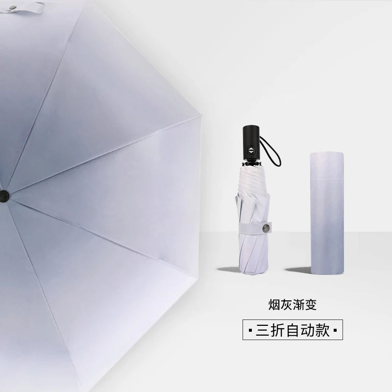 

Windproof Ladies Umbrella Automatic Folding Black Coating Fashion Umbrella Lightweight Ombrello Household Products JJ60YS