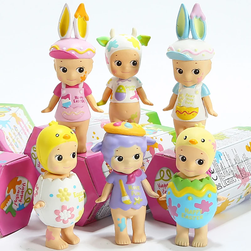 7 ~ 10 см 6 шт./компл. Sonny Angel Мини Коллекционные фигурки героев модель игрушки