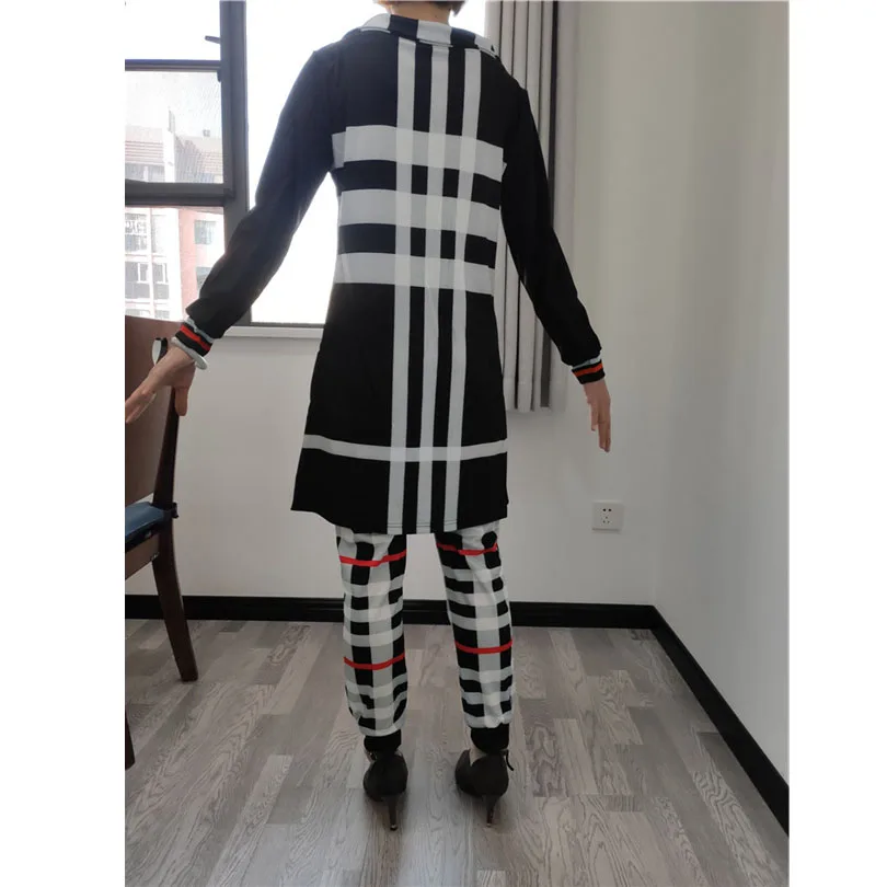 2020 куртки 2 шт. комплект женской одежды осень зима Топ и спортивные брюки для