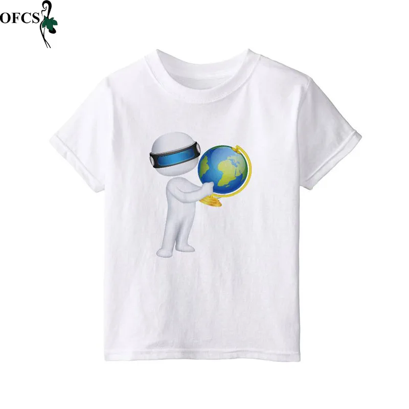 

Детская футболка с коротким рукавом, хлопковые футболки с мультяшным принтом, детские топы для мальчиков и девочек, детская футболка, летня...