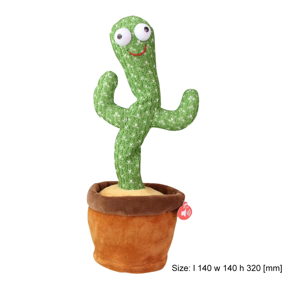 

Plush Dancing Cactus Toy Electronic Shake Dance With Song Light Recording Bluetooth Speaker Childhood Plush Toys