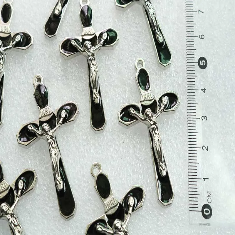 30 шт./Медаль Иисуса благословного Креста разноцветная подвеска-крест | Украшения