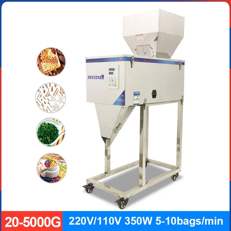 

20-5000G 220V Large-capacity Weighing Automatic Filling Machine Suitable for Corn, Cereals and Nuts Granular Powder Packaging