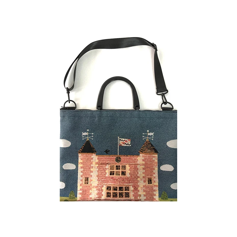 

New Double-Sided Crossbody Bag Jacquard Ethnic Style Crossbody Bag Retro Women Green Blue Casual Totes Crossbody Bags For Women