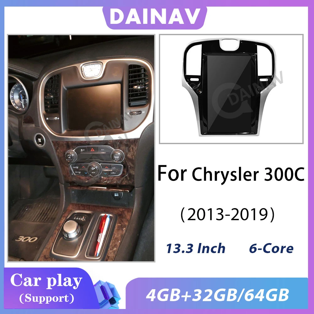 13 3 ''Авто Мультимедиа Стерео для 2013 Chrysler 300 вертикальный экран PX6