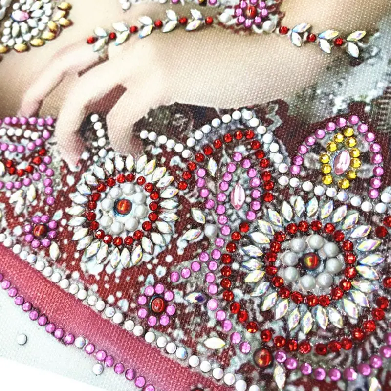Beautiful Girl 5D Special Shaped Diamond Painting Embroidery Needlework Rhinestone Crystal Cross Craft Stitch Kit DIY