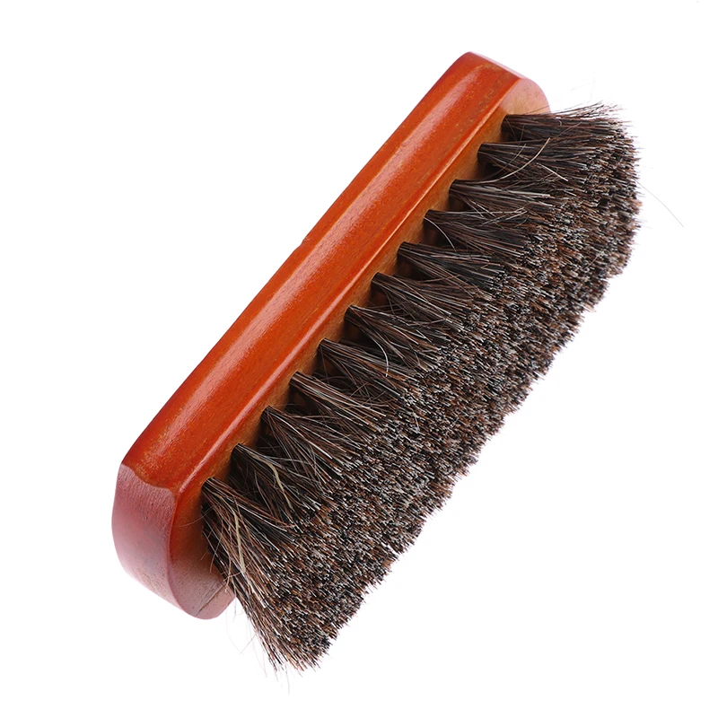 

Horse hair Shoe Brush Polish Leather maintenance Soft Polishing Tool Boot polish Cleaning Brush Suede Nubuck Boot Ash removal
