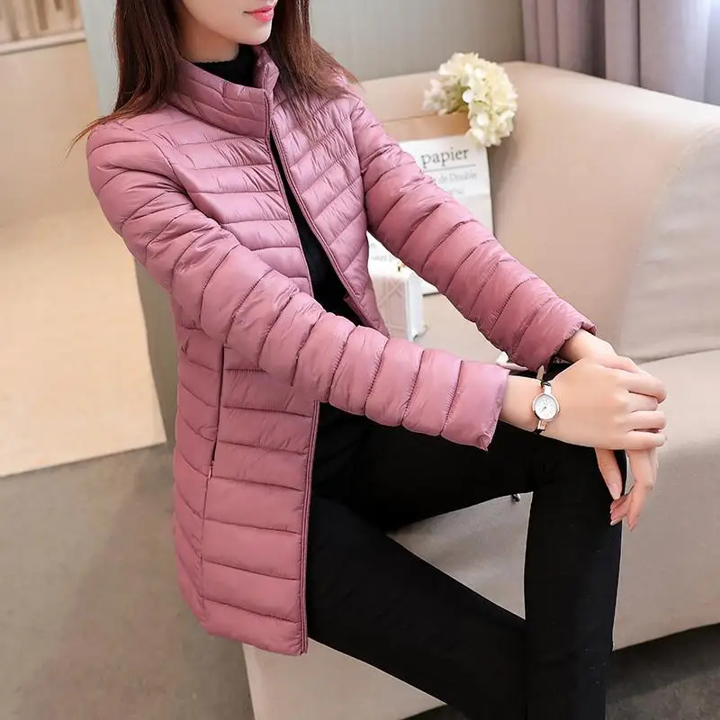 Зимняя куртка Женская большого размера облегающая брендовая хлопковая парка