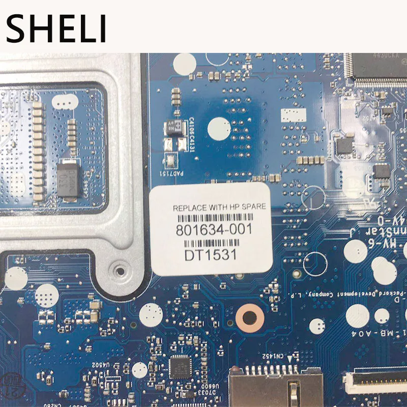 Материнская плата SHELI для ноутбука HP ProBook 650 801634-001 6050A2566401-MB-A04 W/ GPU DDR3 тест ОК |