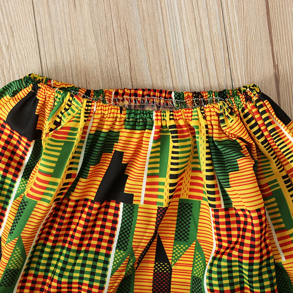 Комбинезон с длинными рукавами и принтом в африканском стиле для маленьких