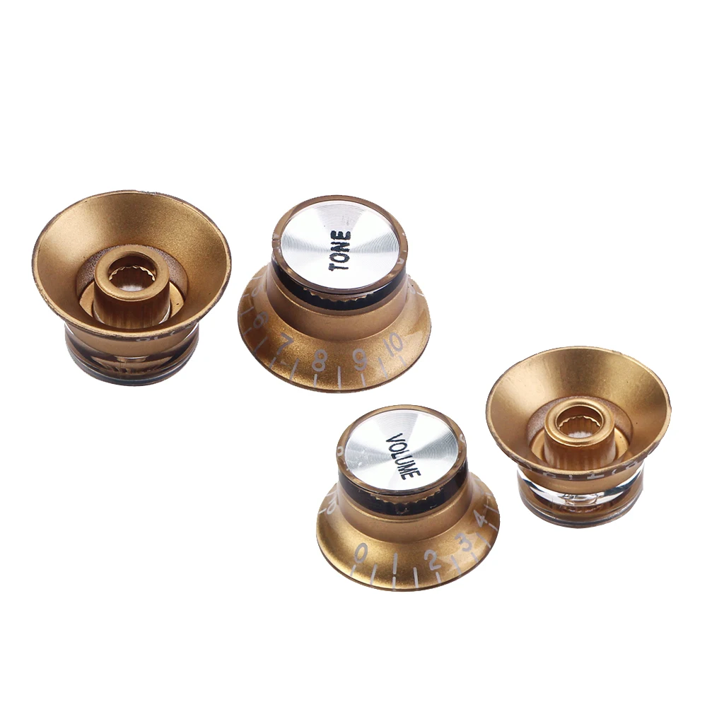 

4 Pcs of Set Top Hat Knob Guitar Volume Tone Knob for Guitar