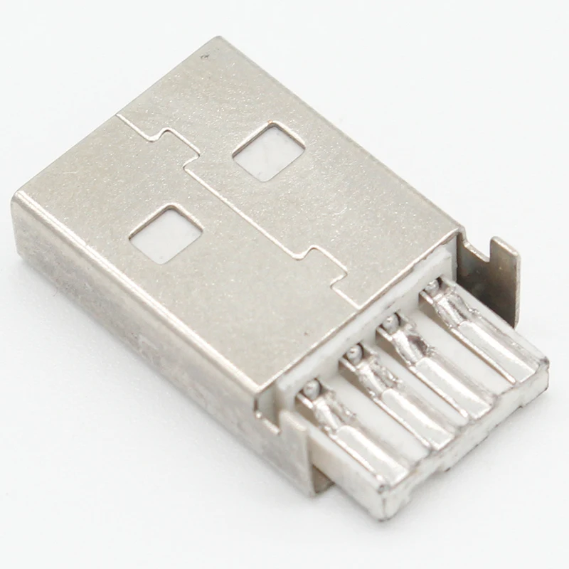 10 комплектов сделай сам USB 2 0 разъем типа А штекер 4 контакта сборный адаптер
